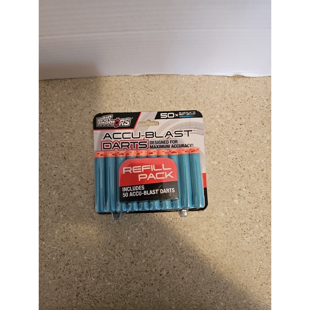 Air Warriors Accu Blast Darts Refill Pack 50 Darts Per Pack